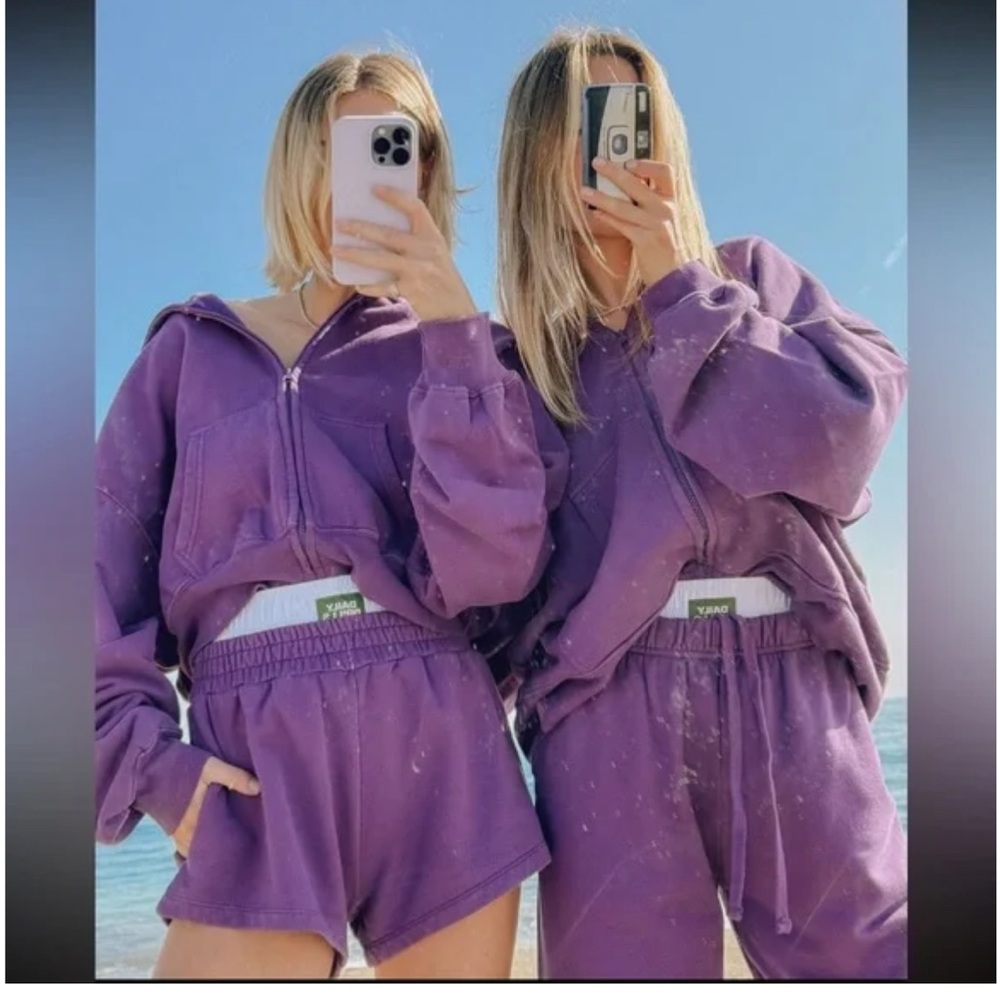 Daily Drills Purple Zip Hoodie